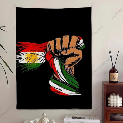 Kurdistan Flags Pattern Printed Large Wall Tapesty Home Decoration Garden Banner Outdoor Background Cloth  Room Wall Art Decor