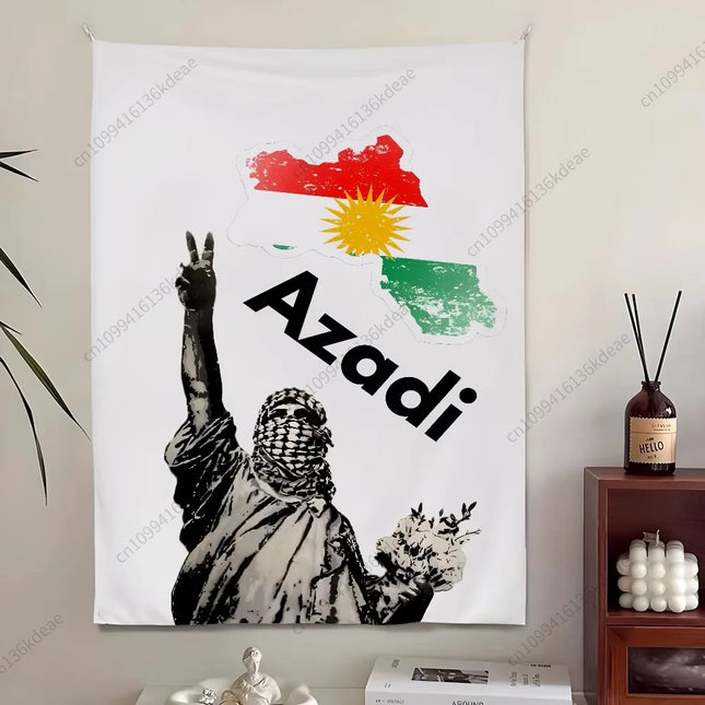 Kurdistan Flags Pattern Printed Large Wall Tapesty Home Decoration Garden Banner Outdoor Background Cloth  Room Wall Art Decor