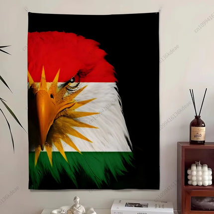 Kurdistan Flags Pattern Printed Large Wall Tapesty Home Decoration Garden Banner Outdoor Background Cloth  Room Wall Art Decor