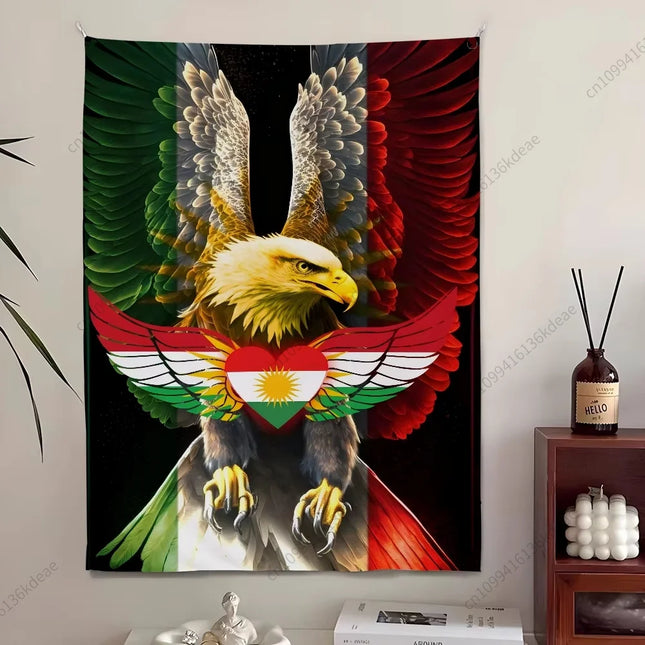 Kurdistan Flags Pattern Printed Large Wall Tapesty Home Decoration Garden Banner Outdoor Background Cloth  Room Wall Art Decor