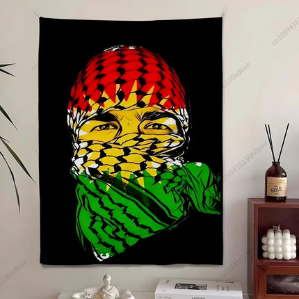 Kurdistan Flags Pattern Printed Large Wall Tapesty Home Decoration Garden Banner Outdoor Background Cloth  Room Wall Art Decor