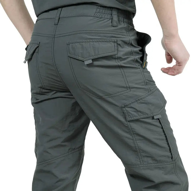New Mens Tactical Pants Multiple Pocket Elasticity Military Urban Commuter Tacitcal Trousers Men Slim Fat Cargo Pant 5XL